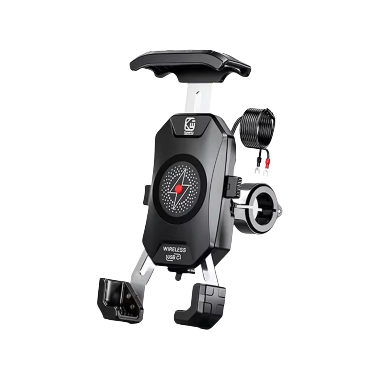 Kewig M14 Motorcycle Phone Holder Fast Wireless Charging Quick USB