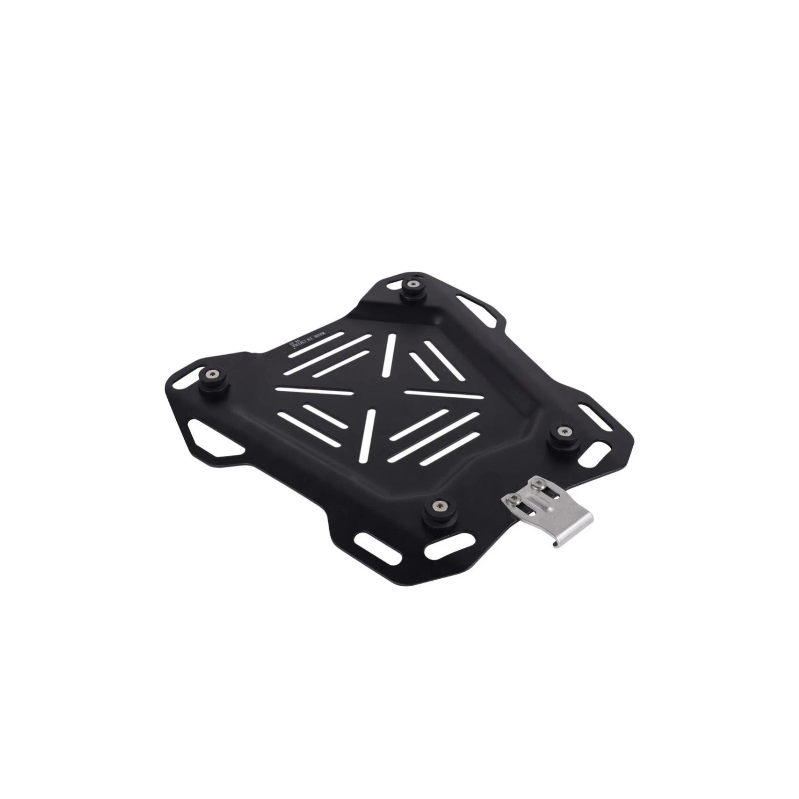 Motorcycle Top Box 65L Aluminium Luggage Top Case Universal Fitting Plate Black