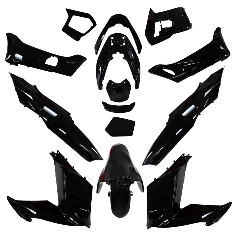 COMPLETE PANEL FAIRING SET Black Aftermarket to fit Honda PCX 125 2014 - 2017